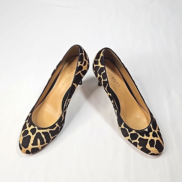 Talbots Calf leather fur Cheetah pumps 8 - Picture 4 of 8